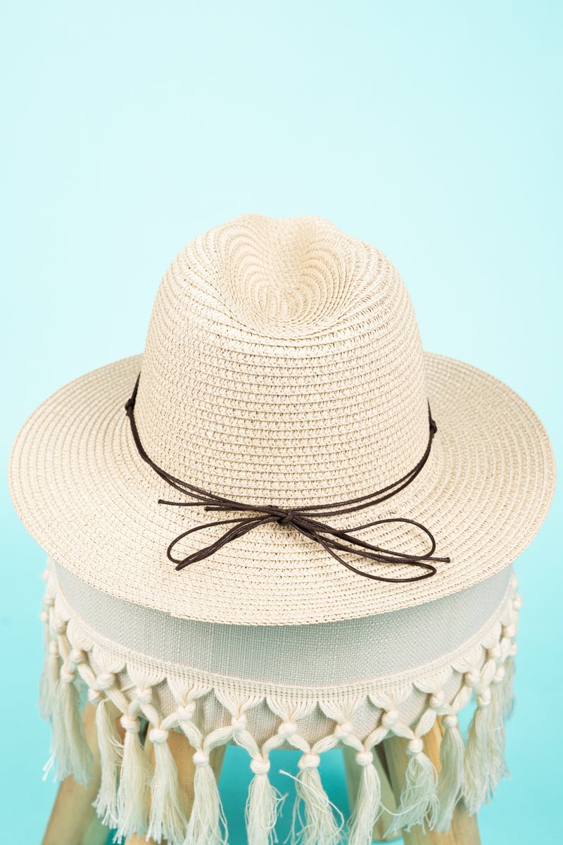 San Antonio Summer Beige Panama Hat - Wholesale Accessory Market