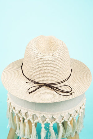 San Antonio Summer Beige Panama Hat - Wholesale Accessory Market