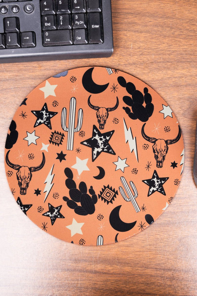 The Wild West Round Mousepad - Wholesale Accessory Market