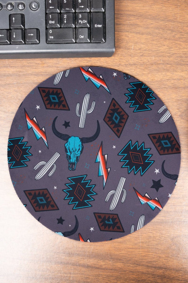 Santa Fe Night Round Mousepad - Wholesale Accessory Market