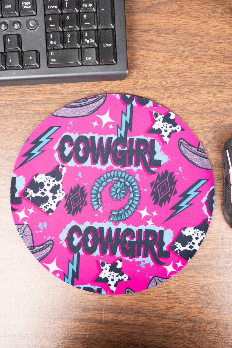 Corrales Cowgirl Round Mousepad - Wholesale Accessory Market