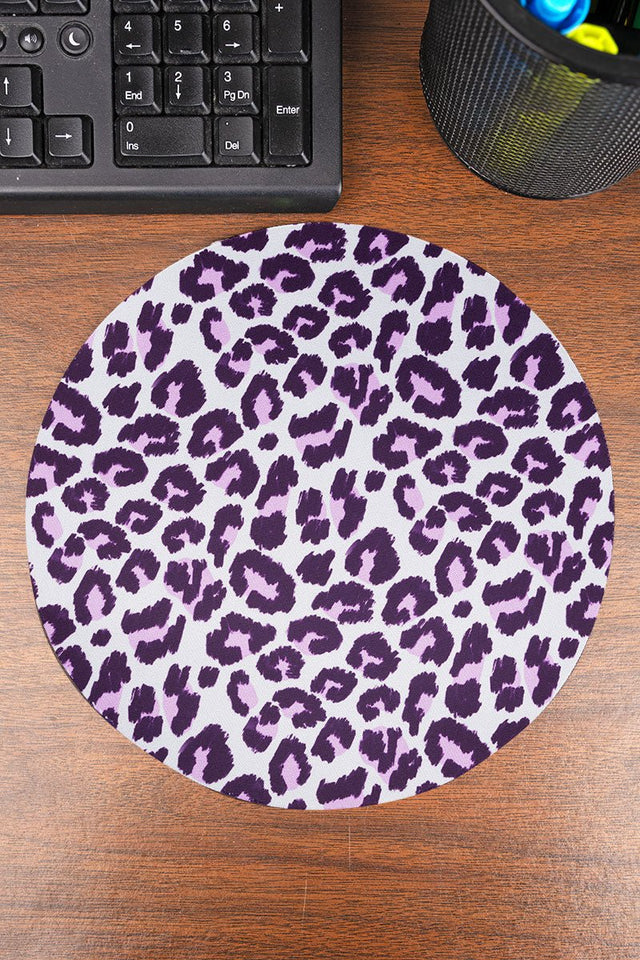 Violetta Leopard Round Mousepad - Wholesale Accessory Market