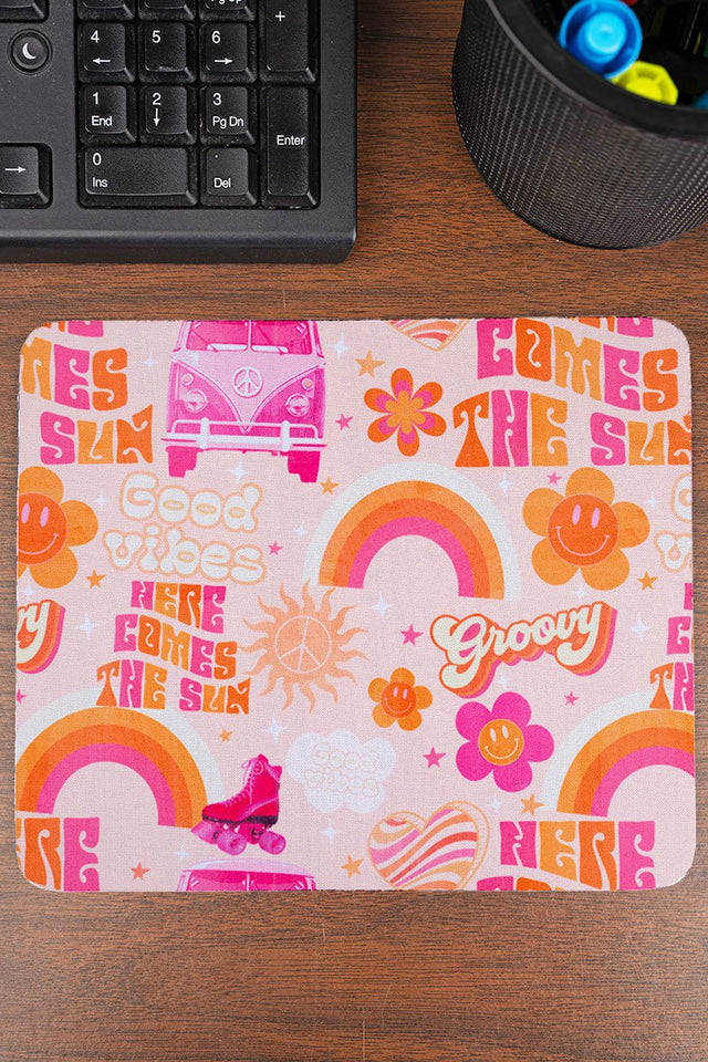 Groovy Summer Square Mousepad - Wholesale Accessory Market