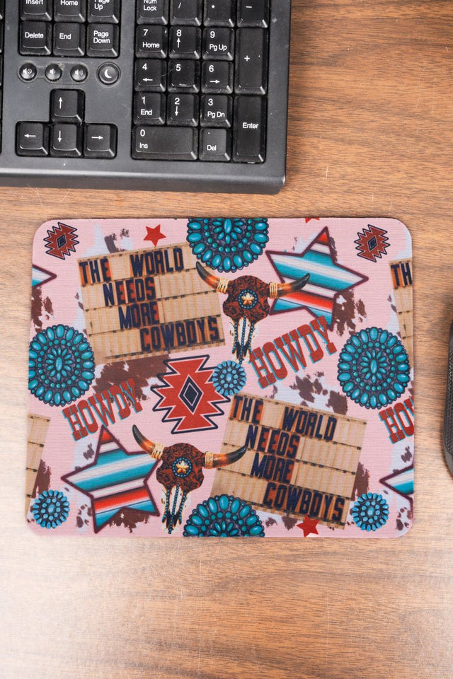 Cowboy Star Square Mousepad - Wholesale Accessory Market