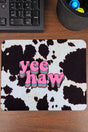 Yeehaw Cow Square Mousepad - Wholesale Accessory Market