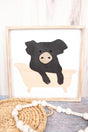 15.75 x 15.75 Squeaky Clean Black Pig Wood Wall Art - Wholesale Accessory Market