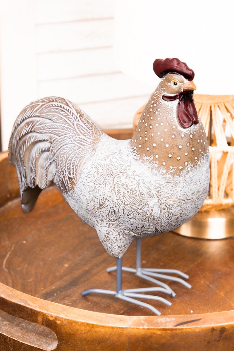 10 x 9 Audrey Henburn Tabletop Resin Chicken - Wholesale Accessory Market