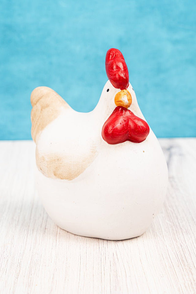 4.75 x 4.25 Cluck Kent Tabletop Ceramic Chicken - Wholesale Accessory Market