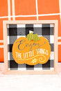 6 x 6 'Enjoy The Little Things' Harvest Block Sign - Wholesale Accessory Market