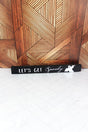 1.5 x 14.5 'Let's Get Spooky' Wood Block Sign - Wholesale Accessory Market