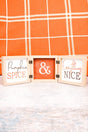 4 x 12 'Pumpkin Spice & Everything Nice' Triple Hinged Wood Tabletop Decor - Wholesale Accessory Market