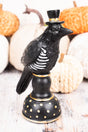 8.25 x 2.5 Edgar Raven Resin Pedestal Decor - Wholesale Accessory Market