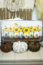 12 x 23.75 Sunflower 'Blessed' Light Up Wall Art - Wholesale Accessory Market