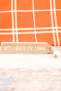 1.5 x 6.75 '#Turkeycoma' Wood Tassel Block Sign - Wholesale Accessory Market