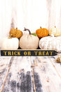 1.5 x 20 'Trick Or Treat' Wood Tassel Block Sign - Wholesale Accessory Market