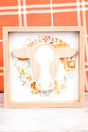 8 x 8 'Give Thanks' Cow Harvest Wall Sign - Wholesale Accessory Market