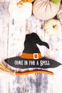 11 x 14 'For A Spell' Witch Hat Wall Hanging - Wholesale Accessory Market