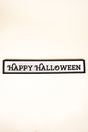 5 x 30 'Happy Halloween' Wood Framed Sign - Wholesale Accessory Market