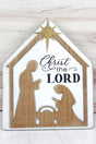 13.5 x 11 'Christ The Lord' Nativity Tabletop Sign - Wholesale Accessory Market