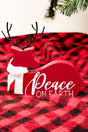 6 x 6 'Peace On Earth' Christmas Tabletop Deer - Wholesale Accessory Market