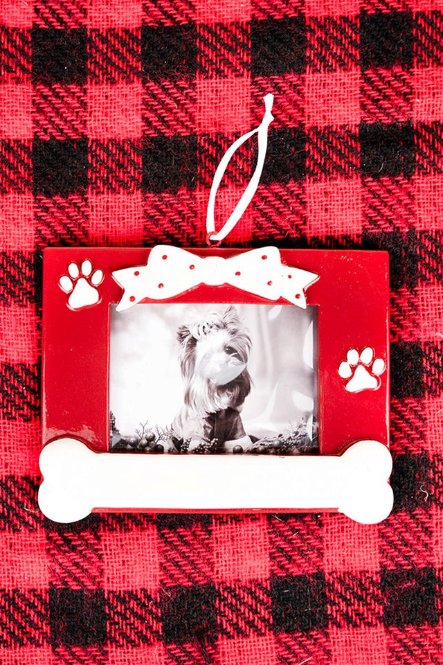 4.25 x 5.25 Dog Photo Frame Ornament - Wholesale Accessory Market