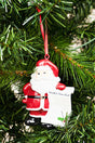 3.75 x 3 Santa's Nice List Resin Ornament - Wholesale Accessory Market