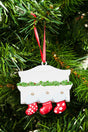 2.5 x 2.75 Three Stocking Fireplace Mantel Resin Ornament - Wholesale Accessory Market