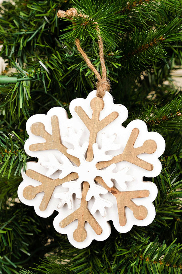 6 x 5.25 Only Have Ice For You Snowflake Wood Ornament - Wholesale Accessory Market