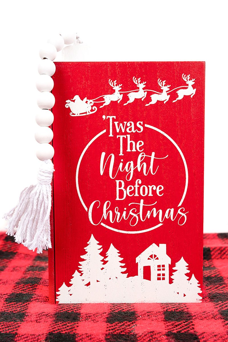 9.25 x 6 ''Twas The Night Before Christmas' Tabletop Book - Wholesale Accessory Market