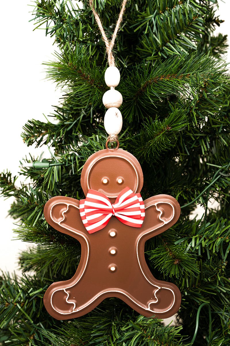 10.75 x 5.75 Gingerbread Boy Hanging Decor - Wholesale Accessory Market